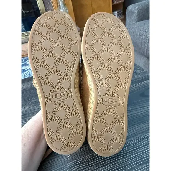 UGG Woodlyn Moccasin Chestnut Brown Ankle Boots Sz. 6 - Picture 6 of 11